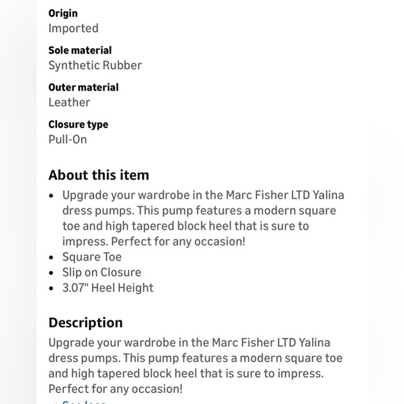 Marc Fisher LTD Elegant Nude Patent Yalina  Block Heels size 11M NWOT - Picture 6 of 14